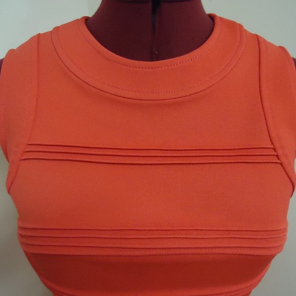 Julia Jordan Size 4 Coral Sleeveless Fit and Flare Dress - Picture 3 of 10